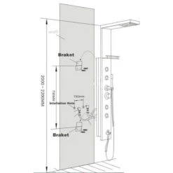 6-Function Shower Column LED Shower Panel With Massage Jets -Warm Bathroom ec11cccc0e8ae95d 2040 w800 h800 b1 p0