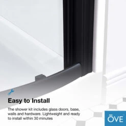 Ove Decors Breeze 32 Shower Kit, Clear Glass Walls And Base, Black 23 Ove Decors Breeze 32 Shower Kit, Clear Glass Walls And Base, Black -Warm Bathroom ec416fd70239f5be 6934 w800 h800 b0 p0