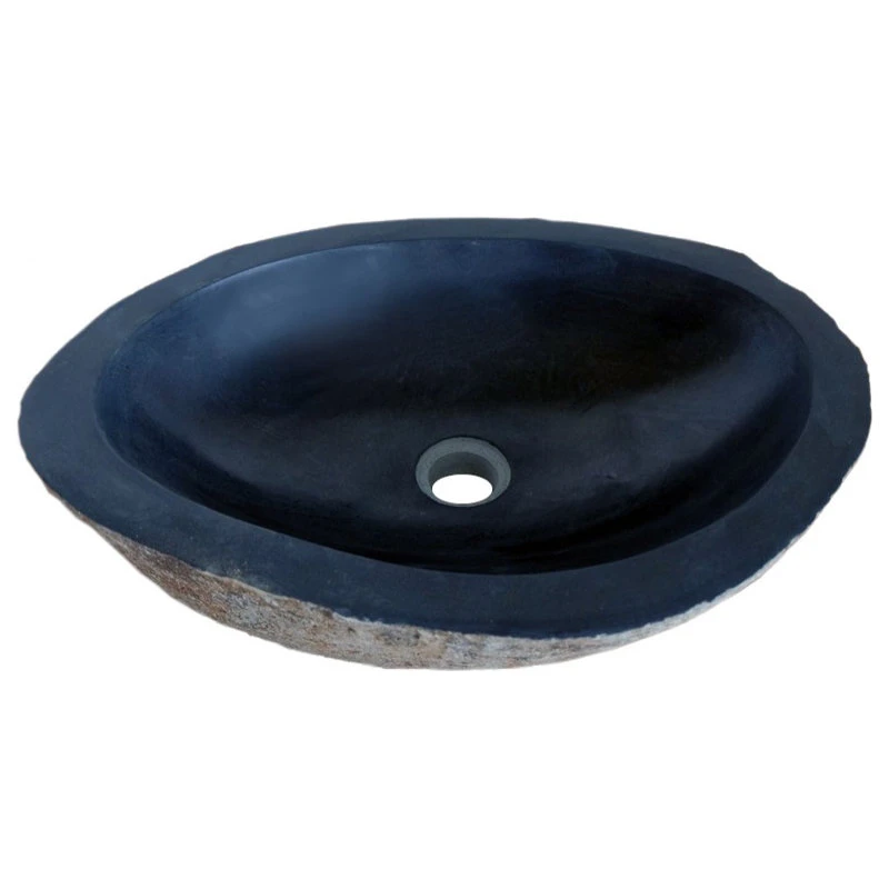 Rustic Natural Basalt Unique Bathroom Vessel Sink, 16-23 Inch, Natural Stone 10 Rustic Natural Basalt Unique Bathroom Vessel Sink, 16-23 Inch, Natural Stone - Image 10