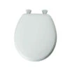 Mayfair 44ECA-000 Round Molded Wood Toilet Seat With Easy-Clean Hinge, White