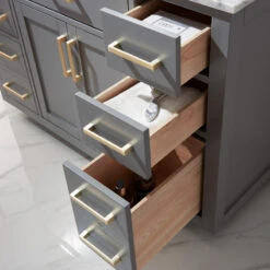 Ivy Gray Bathroom Vanity Set, 48", Without Mirror -Warm Bathroom edd1becc0f2b95b8 7775 w800 h800 b0 p0