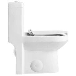 Fine Fixtures Dual-Flush Round One-Piece Toilet, Seat Included, 12" Rough In 7 Fine Fixtures Dual-Flush Round One-Piece Toilet, Seat Included, 12" Rough In -Warm Bathroom eeb1592c0e55a4ee 8249 w800 h800 b1 p0