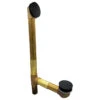 19 In. European Brass Bath Tub Waste Drain Kit, Matte Black