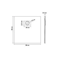 VidaXL Shower Base Tray SMC White 35.4"x35.4" Bathroom Base Shower Receptor -Warm Bathroom ef917d1603653282 8868 w800 h800 b1 p0