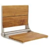 Life Line Series, Contour Shower Seats, Teak, 26", Brushed Nickel