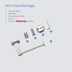 Cube Bathroom Tissue Holder KBA1502, Brush Nickel -Warm Bathroom efc115860fc820cb 3259 w800 h800 b0 p0