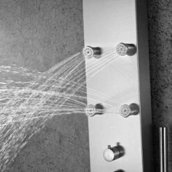 ANZZI Fontan 64" Full Body Shower Panel With Heavy Rain Shower, Nickel -Warm Bathroom efd123450e960851 9135 w800 h800 b0 p0