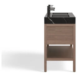 The Shoji Bathroom Vanity, Double Sink, 48", Chestnut Oak, Freestanding -Warm Bathroom f0e17e9f03c74487 3865 w800 h800 b1 p0