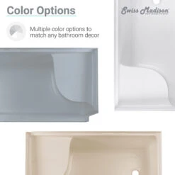 Aquatique 60"x32" Single Threshold Shower Base, Gray -Warm Bathroom f11168e40fee051a 9515 w800 h800 b0 p0