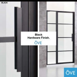 OVE Decors Milano 60 In. Black Framed Hinges Shower Door -Warm Bathroom f1a1d33c0239f6d1 9655 w800 h800 b0 p0