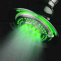 Water Temperature Controlled Color Changing 5-Setting LED All Chrome Showerhead 9 Water Temperature Controlled Color Changing 5-Setting LED All Chrome Showerhead -Warm Bathroom f1c1894e07226b66 4215 w800 h800 b0 p0
