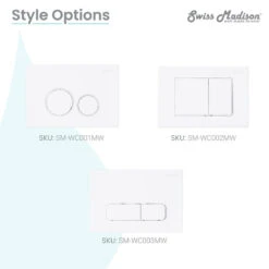 Dual Button Actuator Plate, Matte White -Warm Bathroom f1c1910301d5bea6 8211 w800 h800 b0 p0