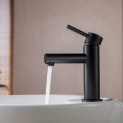Blossom Brass Round Single Handle Bathroom Vanity Sink Faucet, Matte Black 10 Blossom Brass Round Single Handle Bathroom Vanity Sink Faucet, Matte Black -Warm Bathroom f2710f820e47059b 9592 w800 h800 b0 p0