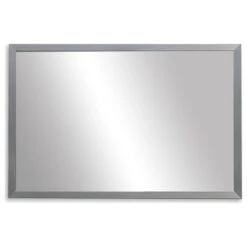 Ellis Framed Wall Mirror, Satin Nickel, 28"x36" 13 Ellis Framed Wall Mirror, Satin Nickel, 28"x36" -Warm Bathroom f2d1474a03ebb424 1813 w800 h800 b1 p0