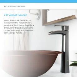 Single Bowl Copper Sink, Vessel Faucet -Warm Bathroom f301eaf50c41152f 1256 w800 h800 b0 p0