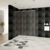 Shower Enclosure With Sliding Door, Brushed Nickel