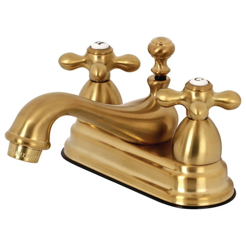Kingston Brass 4" Centerset Bathroom Faucet, Brushed Brass 1 Kingston Brass 4" Centerset Bathroom Faucet, Brushed Brass