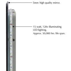 Transolid Ethan LED-Backlit Contemporary Mirror, Silver -Warm Bathroom f411348c0b7af372 1960 w800 h800 b1 p0