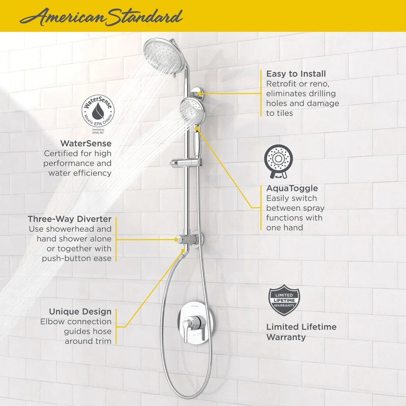 Spectra Versa 24" 4-Function Hand Shower Kit, 1.8 GPM, Polished Chrome 2 Spectra Versa 24" 4-Function Hand Shower Kit, 1.8 GPM, Polished Chrome - Image 2