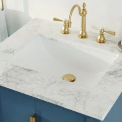 The Ezra Bathroom Vanity, Single Sink, 24", Monarch Blue, Freestanding -Warm Bathroom f4e1b1e303d046d5 4340 w800 h800 b0 p0