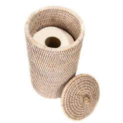 Artifacts Rattan Double Toilet Roll Holder, White Wash -Warm Bathroom f52115b70d378a17 5638 w800 h800 b1 p0
