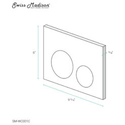Dual Button Actuator Plate, Chrome 7 Dual Button Actuator Plate, Chrome -Warm Bathroom f5d1fbde01d5be8c 8211 w800 h800 b1 p0