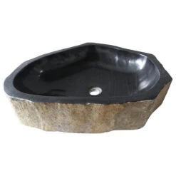 Rustic Natural Basalt Unique Bathroom Vessel Sink, 16-23 Inch, Natural Stone 19 Rustic Natural Basalt Unique Bathroom Vessel Sink, 16-23 Inch, Natural Stone -Warm Bathroom f6018c85008c2abe 8940 w800 h800 b1 p0