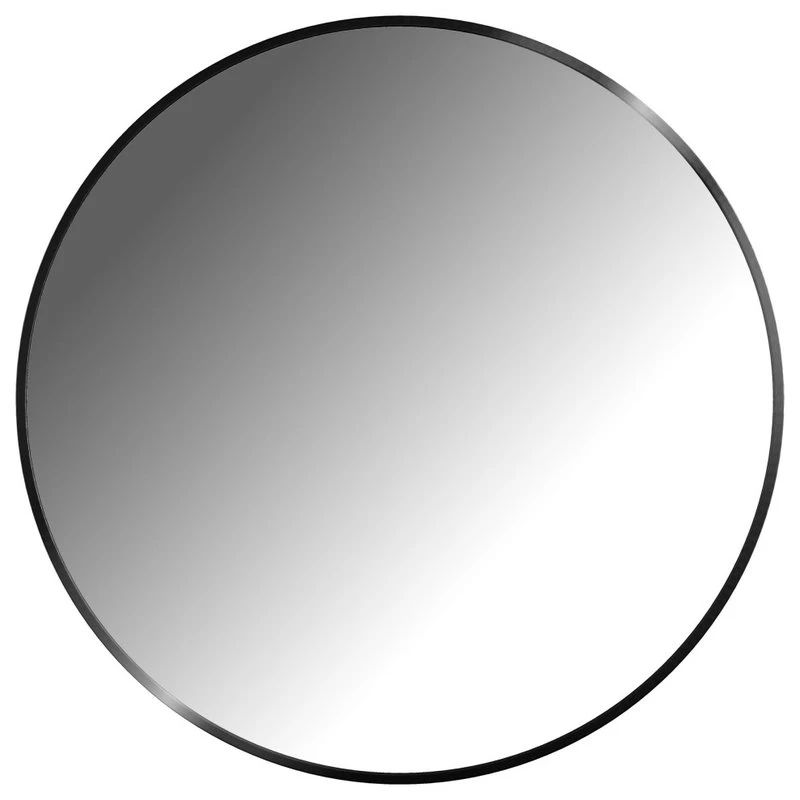 Foremost Reflections 32" Round Wall Mirror, Brushed Black 3 Foremost Reflections 32" Round Wall Mirror, Brushed Black - Image 3