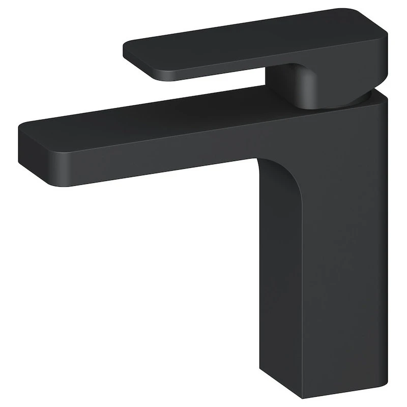 Blossom Brass Square Single Handle Bathroom Vanity Sink Faucet, Matte Black 1 Blossom Brass Square Single Handle Bathroom Vanity Sink Faucet, Matte Black