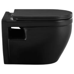 Ivy Wall Hung Elongated Toilet Bowl 0.8/1.28 GPF Dual Flush, Matte Black 17 Ivy Wall Hung Elongated Toilet Bowl 0.8/1.28 GPF Dual Flush, Matte Black -Warm Bathroom f651bd1101df05b7 6226 w800 h800 b1 p0