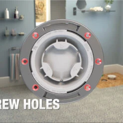 Oatey Fast Set 3 In. Outside Fit Or 4 In. Inside Fit Toilet Flange With Test Cap -Warm Bathroom f711bb78003e5dfc 3864 w800 h800 b0 p0