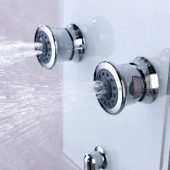 Luxier 51" 6-Jet Shower Panel With Rainfall Shower Head Hand Shower, White 16 Luxier 51" 6-Jet Shower Panel With Rainfall Shower Head Hand Shower, White -Warm Bathroom f781dc2e02182a0a 7072 w800 h800 b0 p0