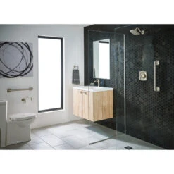 Moen Voss 1-Handle High Arc Bathroom Faucet, Brushed Nickel -Warm Bathroom f7c163830d80e68e 7861 w800 h800 b0 p0