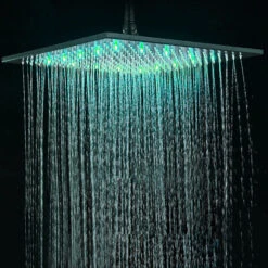16" Oil Rubbed Bronze Square Color Changing LED Rain Shower Head, Solid Brass -Warm Bathroom f7f1cb1a0e747011 1361 w800 h800 b0 p0