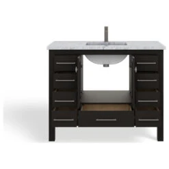 The Kennedy Bathroom Vanity, Single Sink, 42", Espresso, Freestanding 24 The Kennedy Bathroom Vanity, Single Sink, 42", Espresso, Freestanding -Warm Bathroom f8a11a9f03d9a3e9 7923 w800 h800 b1 p0