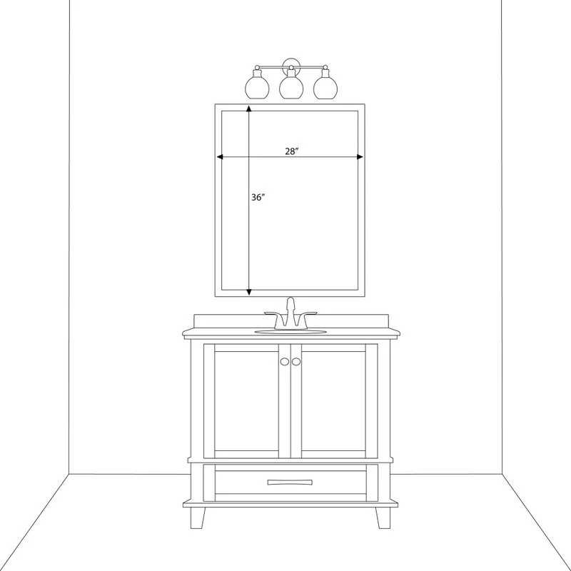 Ellis Framed Wall Mirror, Satin Nickel, 28"x36" 9 Ellis Framed Wall Mirror, Satin Nickel, 28"x36" - Image 9