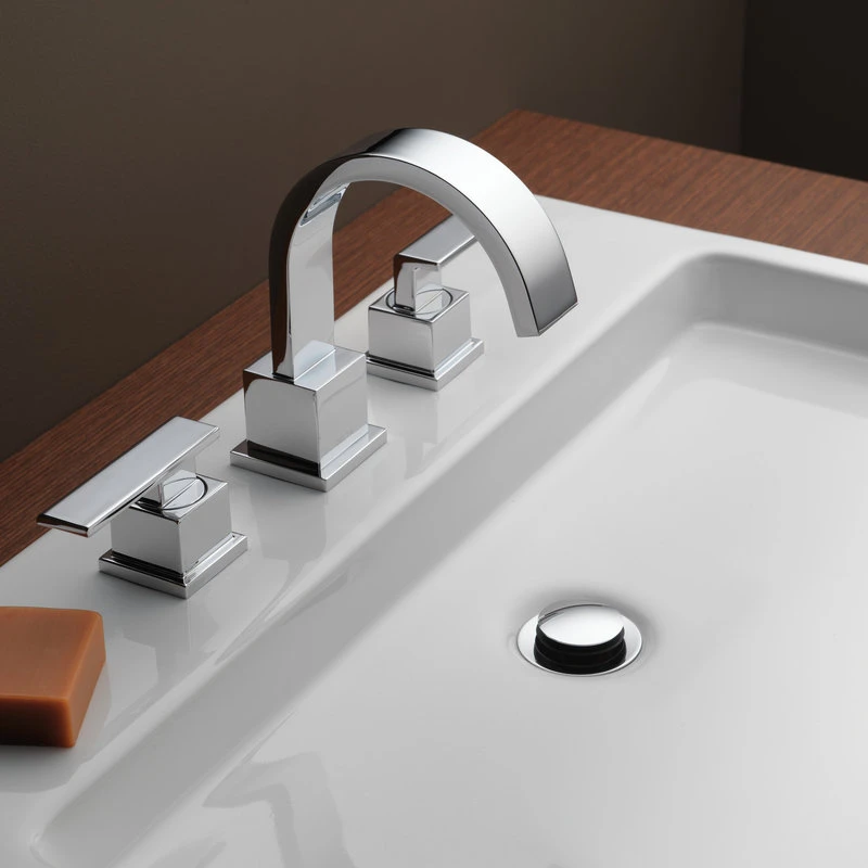 Delta Vero Two Handle Widespread Bathroom Faucet, Chrome, 3553LF 2 Delta Vero Two Handle Widespread Bathroom Faucet, Chrome, 3553LF - Image 2