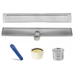 LUXE Square Grate Linear Drain, Stainless, 36" 9 LUXE Square Grate Linear Drain, Stainless, 36" -Warm Bathroom f901e1980df955b3 8473 w800 h800 b1 p0