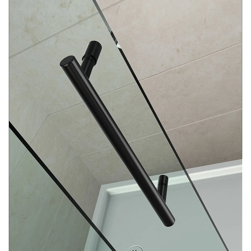 Aston Langham Frameless Sliding Shower Door, Oil-Rubbed Bronze, 48"x75" 3 Aston Langham Frameless Sliding Shower Door, Oil-Rubbed Bronze, 48"x75" - Image 3