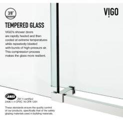 VIGO 36"x48" Frameless Shower Enclosure, Steel With Right Drain Base -Warm Bathroom fa11c95e00ab755d 6049 w800 h800 b1 p0