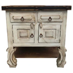 San Pascual 30" Rustic Vanity, Vintage White