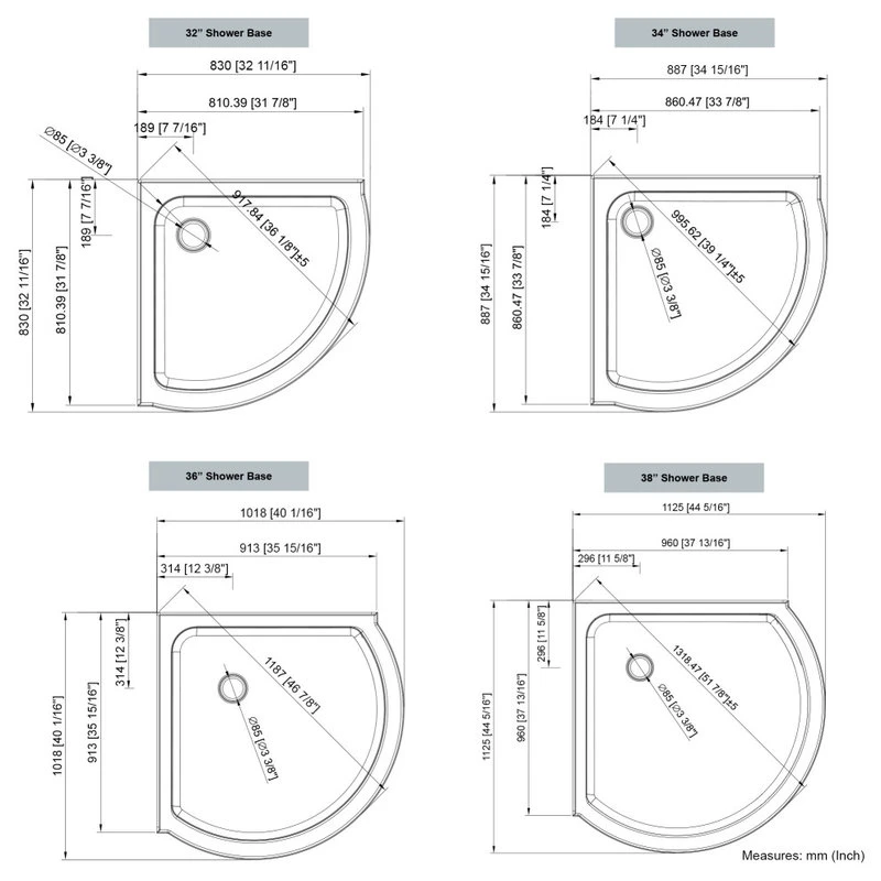 Ove Decors Breeze 34 Shower Kit, Clear Glass Panels And Base, Satin Nickel 14 Ove Decors Breeze 34 Shower Kit, Clear Glass Panels And Base, Satin Nickel - Image 14