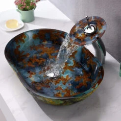 ANZZI Voce Series Vessel Sink In Impasto Blue -Warm Bathroom fc711aa008ebda47 9030 w800 h800 b0 p0