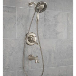 Delta Linden Monitor 17 Series Tub And Shower Trim With In2ition, Stainless -Warm Bathroom fce1352c0d35d673 8881 w800 h800 b0 p0