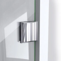 DreamLine Prism Lux 42" D X 42" W X 74.75" H Frameless Shower Enclosure Chrome, White Base -Warm Bathroom fdc154f2020e93fc 7968 w800 h800 b0 p0