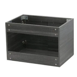 24" Wall Mount Vanity, Black Stone Countertop, Dark Grey -Warm Bathroom fdd1c2620cfeca42 1004 w800 h800 b1 p0
