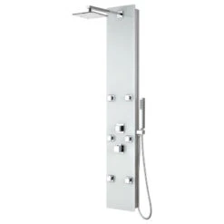 ANZZI Jaguar 60" 6-Jetted Full Body Shower Panel, White