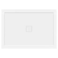 LessCare 48"x34" Right Double Threshold Shower Pan Base Wall Corner Center Drain