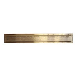 Satin Gold Linear Shower Drain Broken Lane Design By SereneDrains, 24 Inch -Warm Bathroom ff51deec013501ee 3585 w800 h800 b1 p0