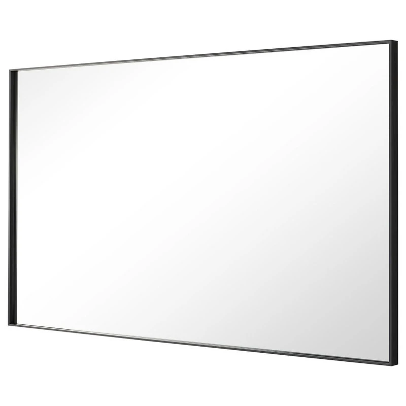 Rectangle Framed Bathroom Vanity Mirror Accent Wall Mirror, Black, 40"wx24"h 2 Rectangle Framed Bathroom Vanity Mirror Accent Wall Mirror, Black, 40"wx24"h - Image 2
